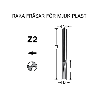 Notfräs D=6 L=25 TL=64 S=6