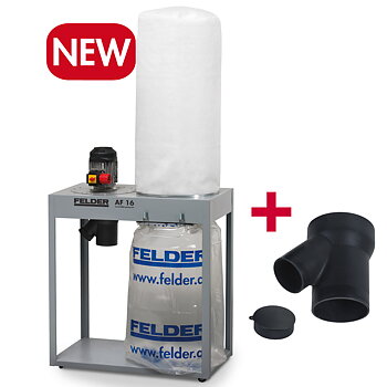 FELDER® AF 16, Mobil spånsug  med grenstos 160 mm, 140 mm och 80 mm
