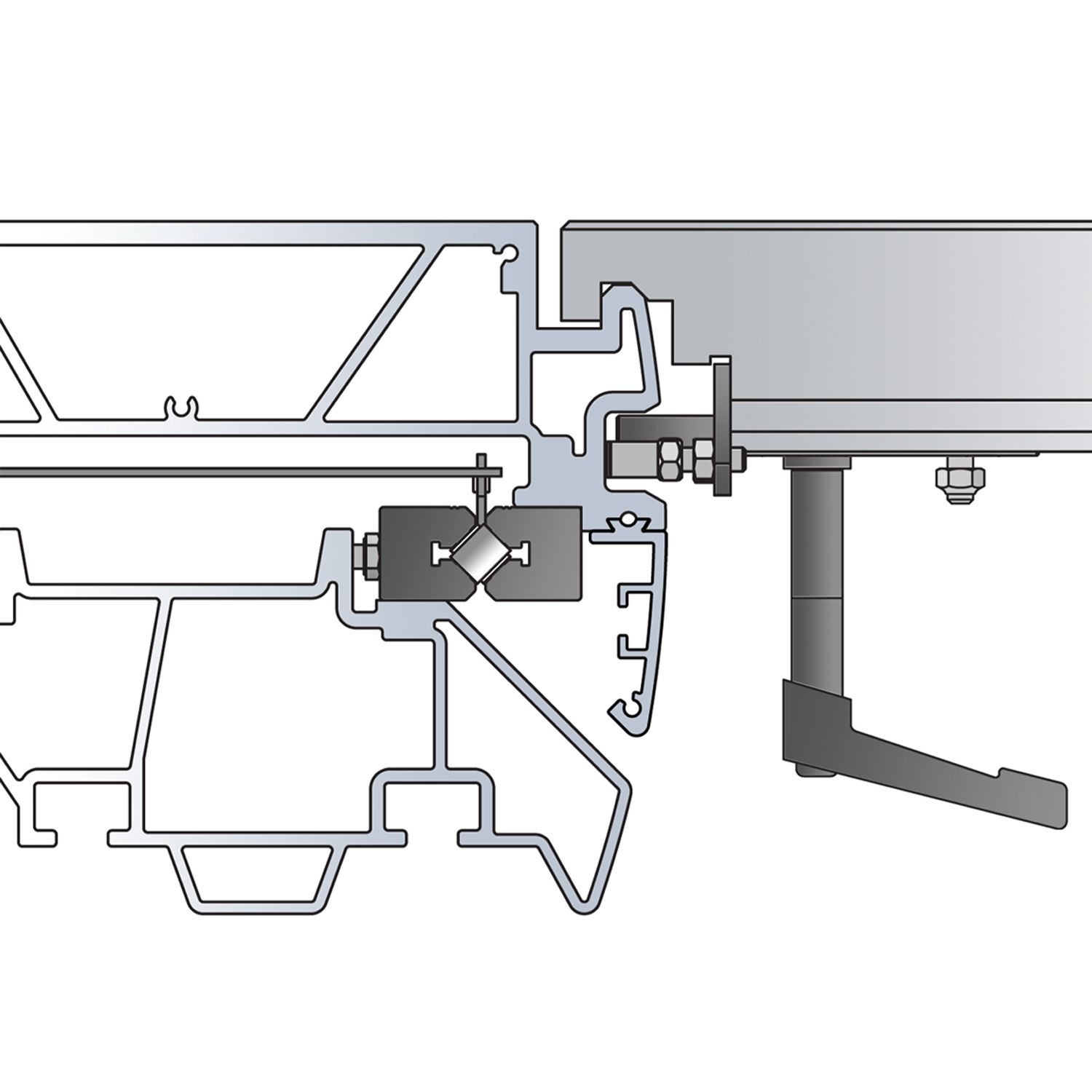 Aluminium Bordsförlängning  - 3