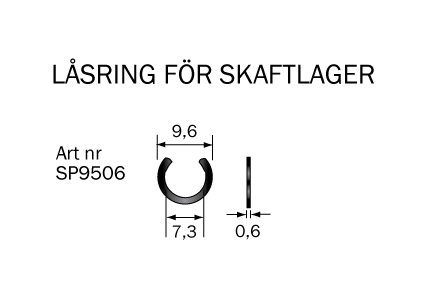 Spårryttare 9.5x0.6 mm