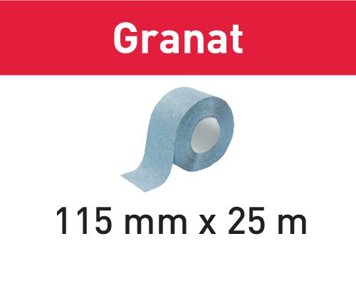 Festool Slippappersrulle Granat 115x25m P220 GR