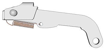 Arm till Plano inkl spärr och fjäder