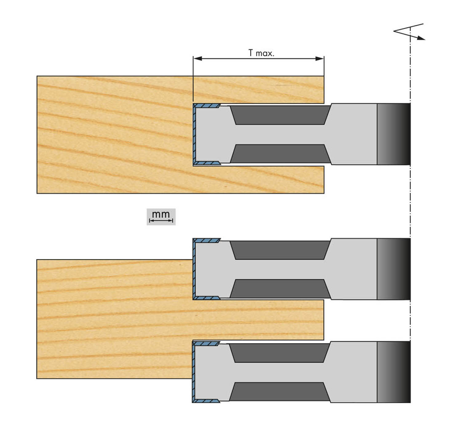 Falsfräs, VS-HW - 2