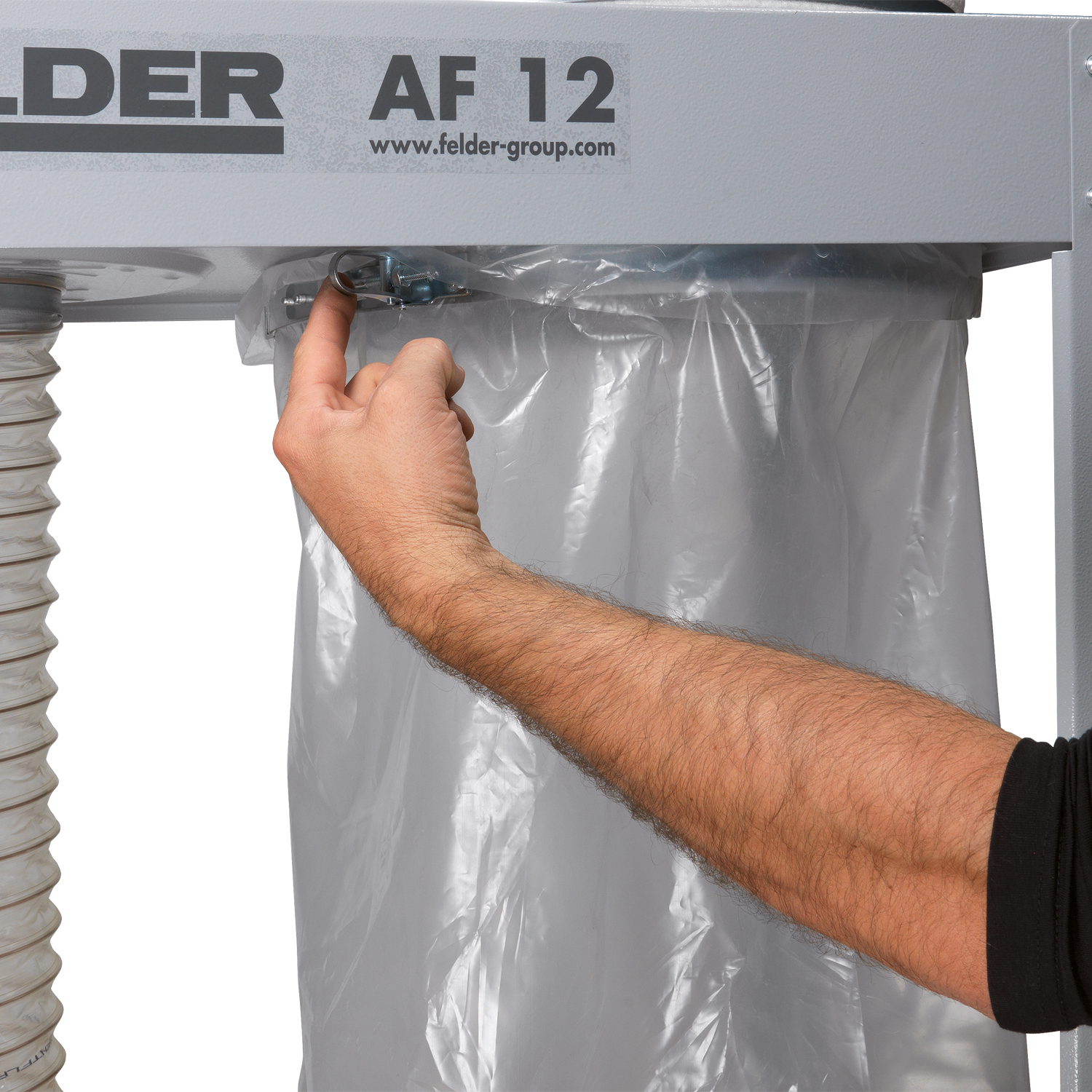 FELDER® AF 12, Mobil spånsug 3x 400V, 50 Hz, 1,5 hk (1,1 kW) - 3