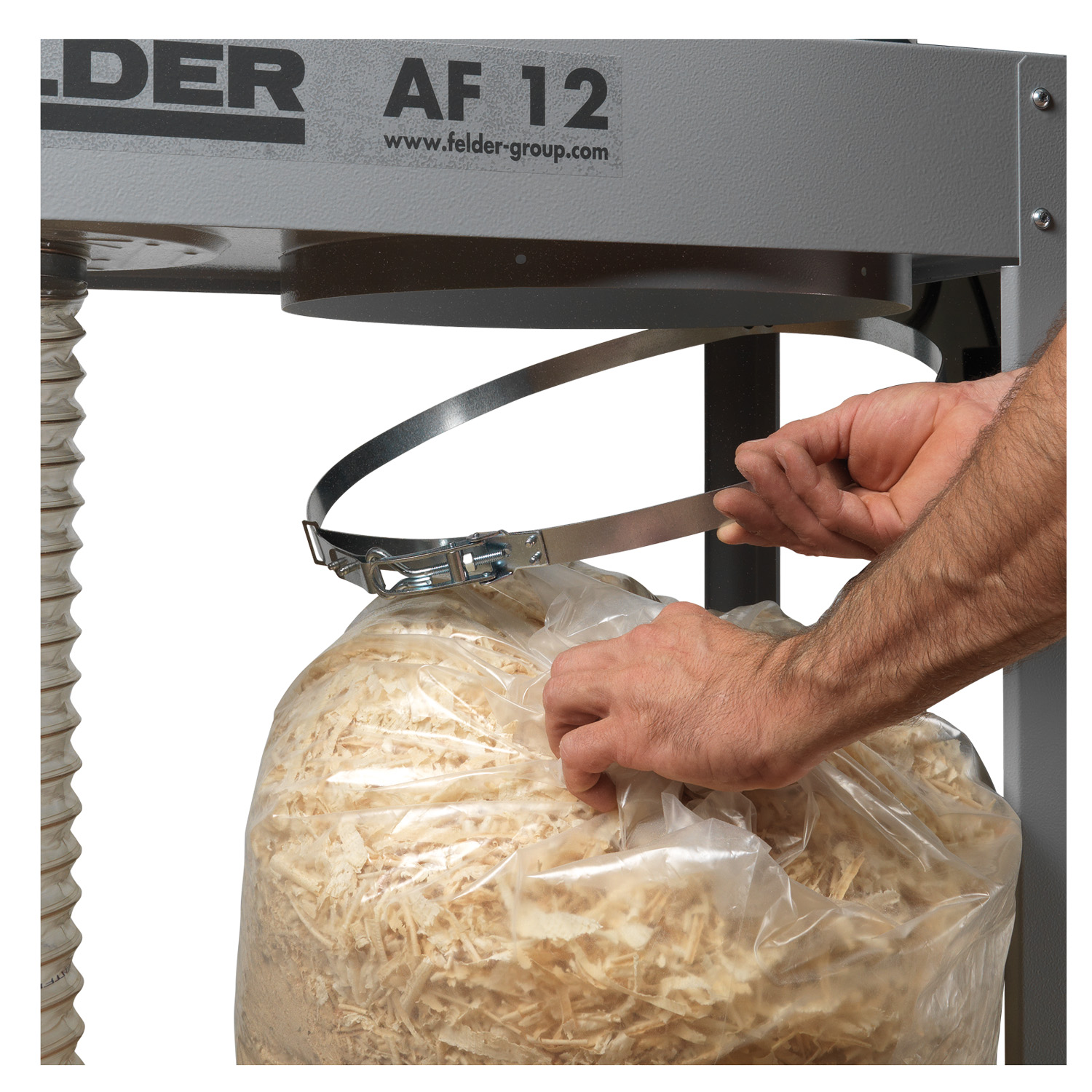 FELDER® AF 12, Mobil spånsug 3x 400V, 50 Hz, 1,5 hk (1,1 kW) - 5