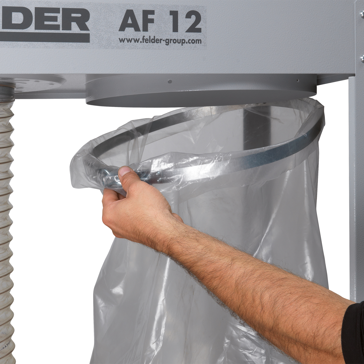 FELDER® AF 12, Mobil spånsug 3x 400V, 50 Hz, 1,5 hk (1,1 kW) - 2