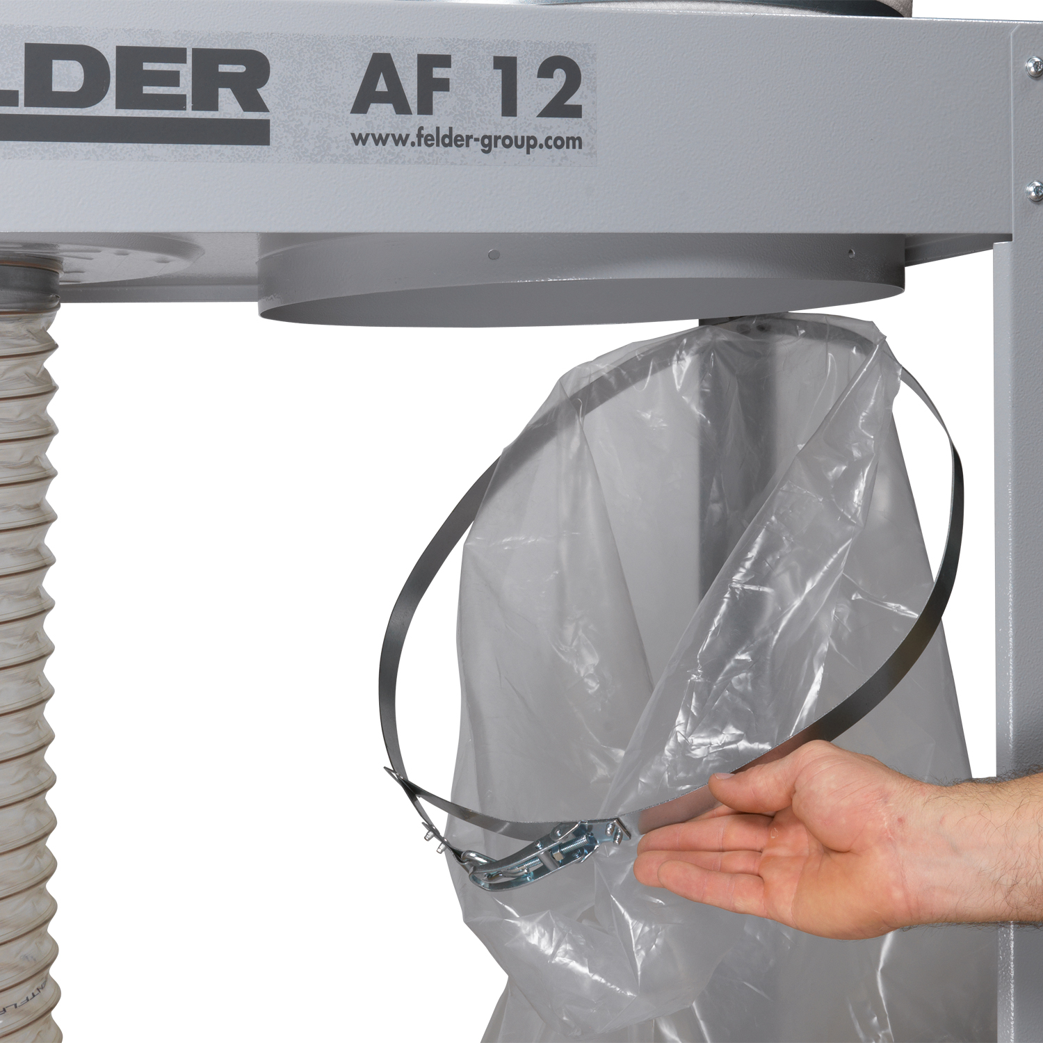 FELDER® AF 12, Mobil spånsug 3x 400V, 50 Hz, 1,5 hk (1,1 kW) - 4