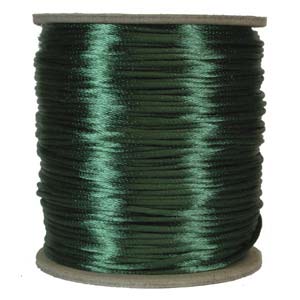 Satinband, Dark green 2mm