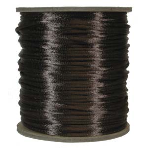 Satinband, Medium brown 2mm