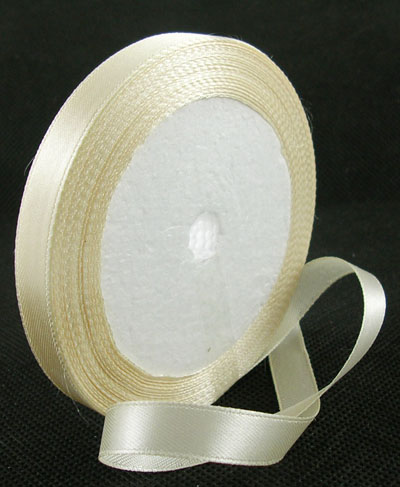 Satinband, Cream 10mm