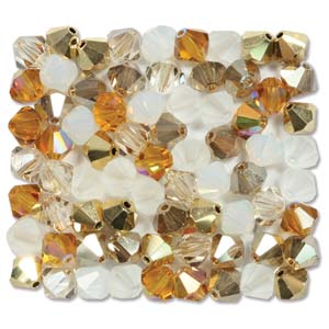 6 mm M.C. Bicone - Honeybutter