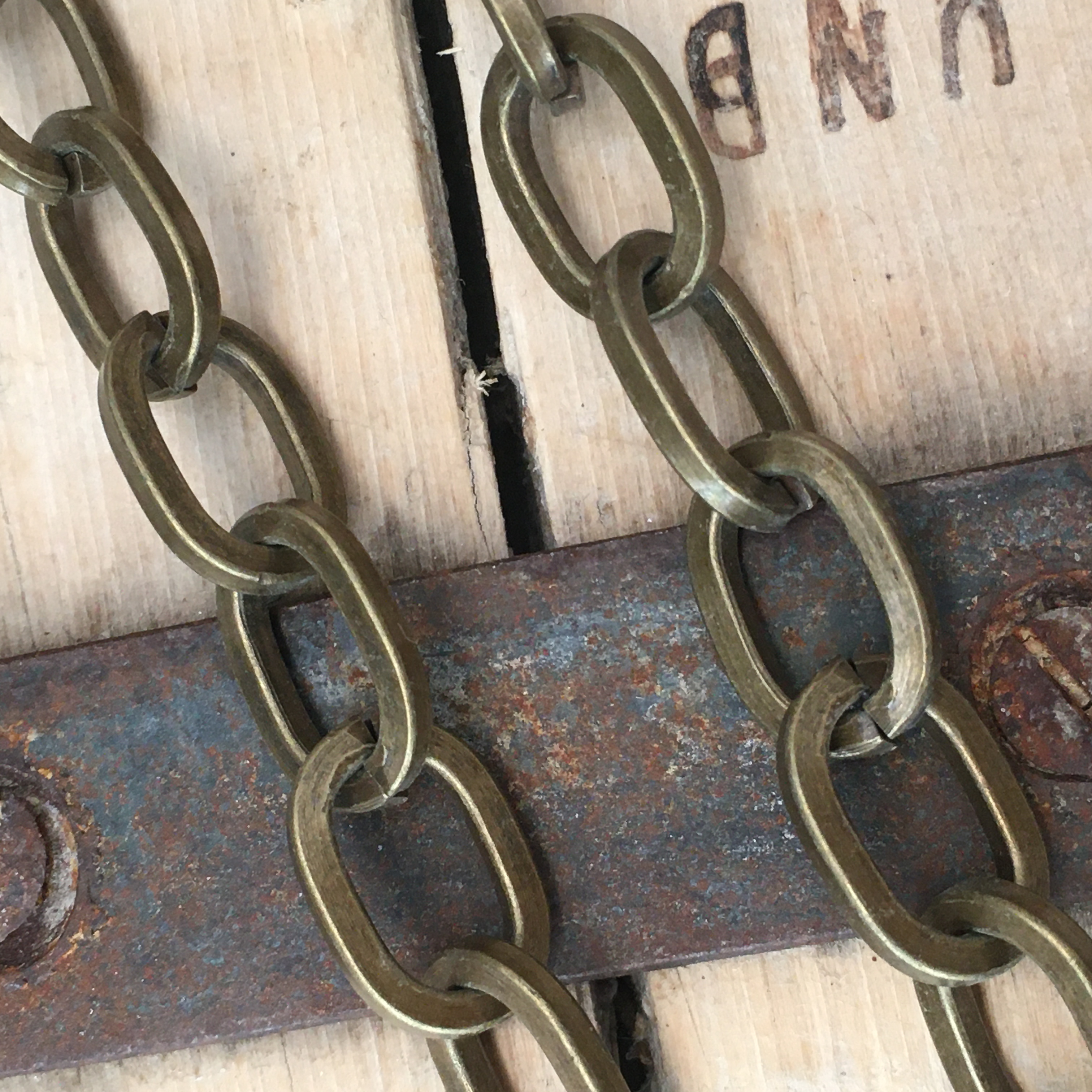 Kedja brons, 22x10mm