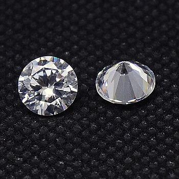 Kubic Zirkon, diamant, crystal, 2mm