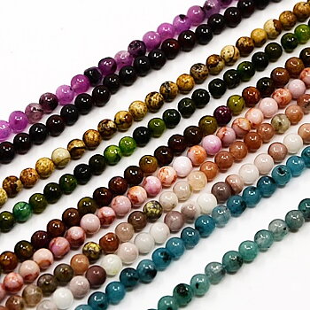 Mix halvädelsten 4mm