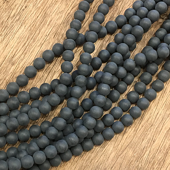 Agat, Matt svart, 4mm