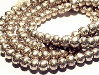 Silver Prayer Beads 5,5x7,5mm