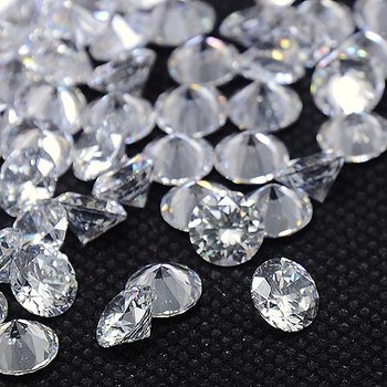 Kubic Zirkon, diamant, crystal, 6mm