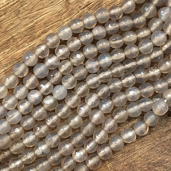 Agat,  grå, 6mm