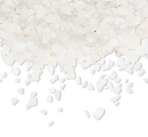 Vit agat- Chips, 2-4mm utan hål