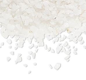 Vit agat- Chips, 2-4mm utan hål