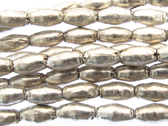 Silverpärlor Etiopien 8-10x5mm