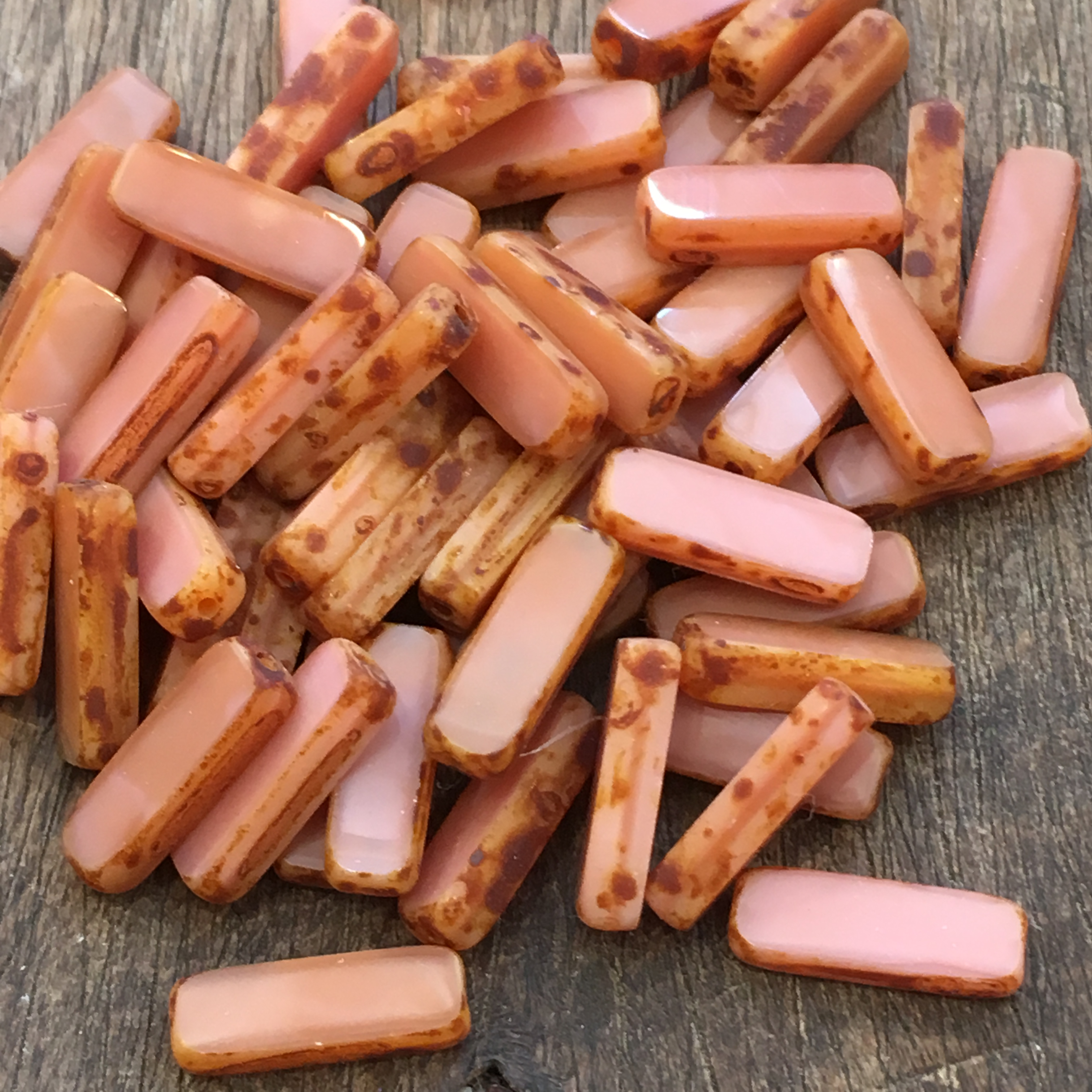 Tjeckiskt glas, 15x5mm