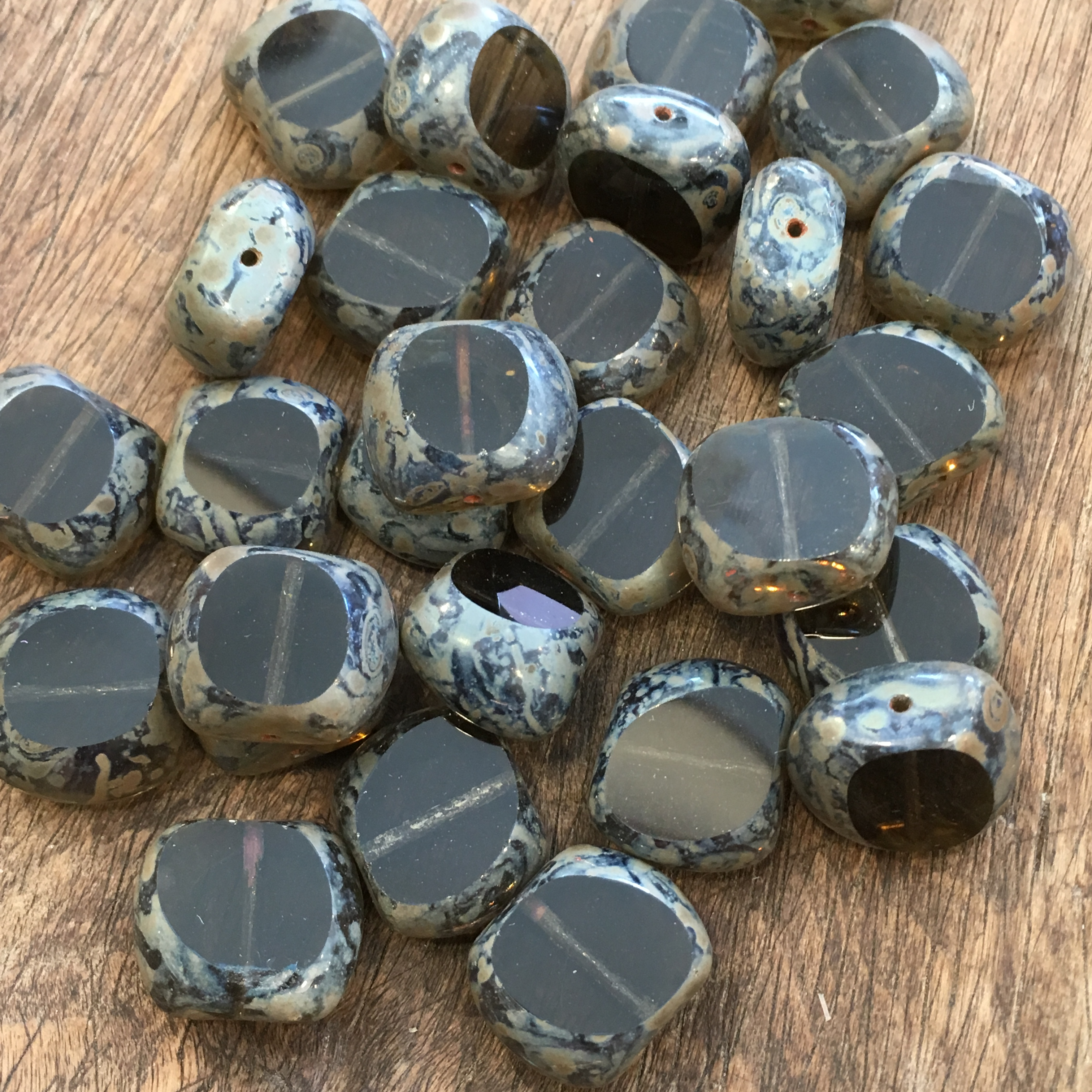 Tjeckiskt glas, 15x18mm