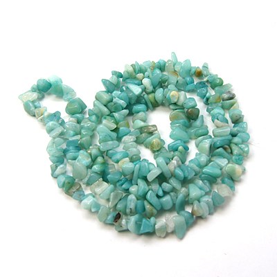 Amazonite chips, 5-10mm - 2