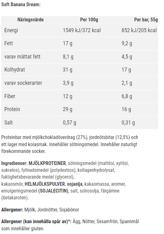 Barebells Låda- 12 x 55g - 27
