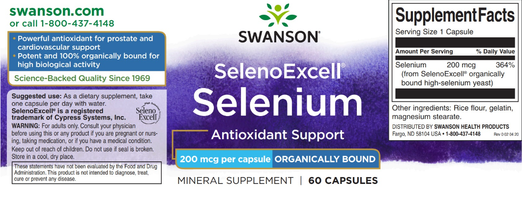 Selenoexcell Selenium 200 mcg 60 Caps - 2