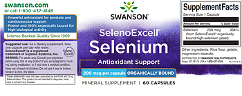 Selenoexcell Selenium 200 mcg 60 Caps