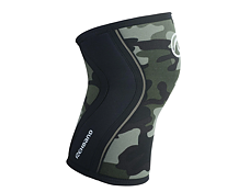 Knäskydd 5mm Rehband - Black/Camo 