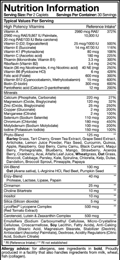 Mutant Core Series Multi vit - 60tab - 2