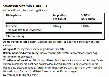 Vitamin E 400IU(180mg)  - 2