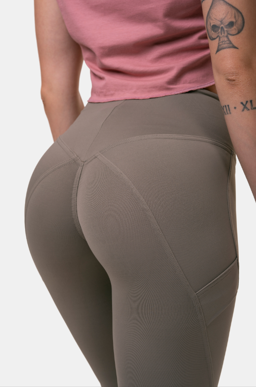 Fit & Smart High Waist Tights- Mocha - 3