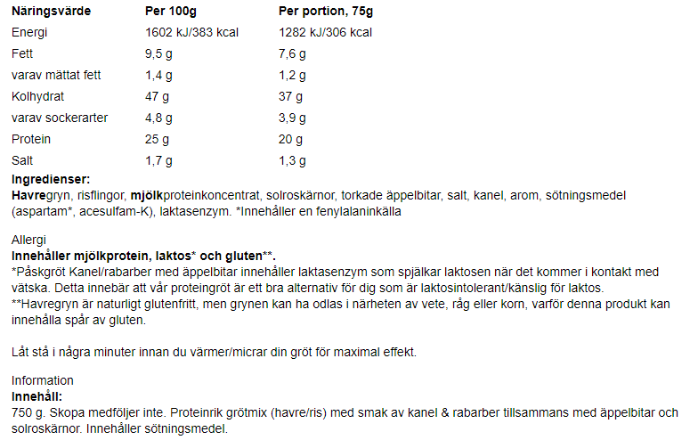 Gourmetgröt - 750g - 2