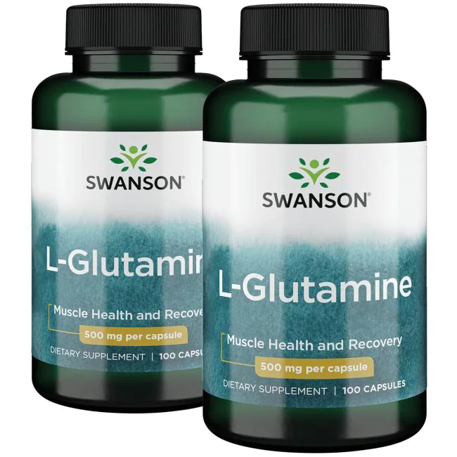 L-Glutamin - 500mg - 100caps - Swanson