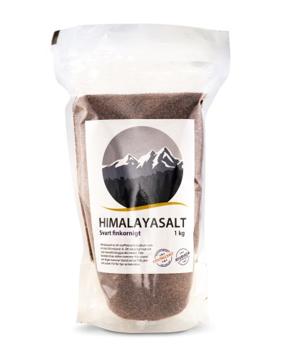 Himalayasalt Finkornigt Svart - 1kg