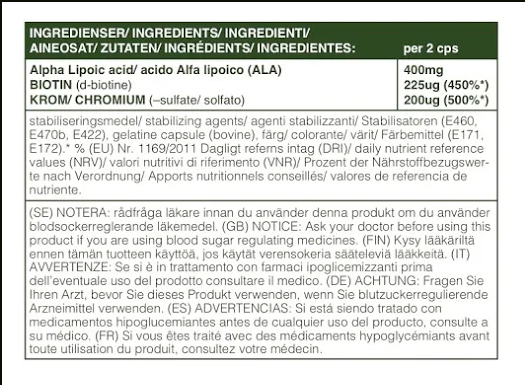 ALA Liponsyra - 120 kaps - - 2