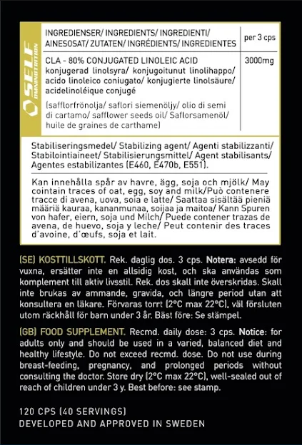 Cla Safflower Oil 120cps - 2