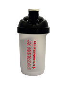 Shaker "Powered By" Skruvlock - Svart