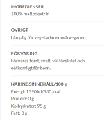 Fast Carbs - 1400g