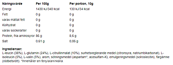 BCAA 8:1:1 - Fläder/Rabarber - 400g