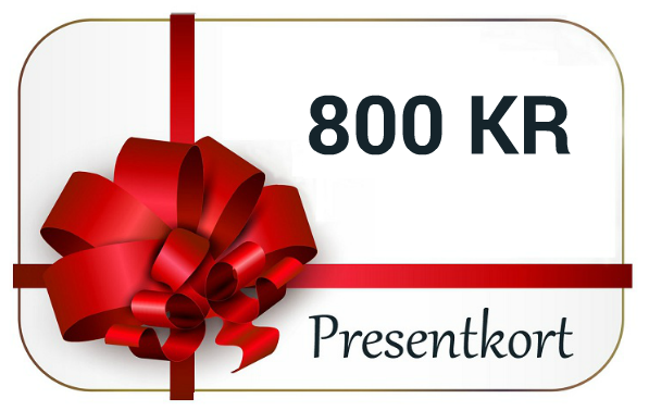 Presentkort - webbshop - 800kr
