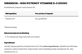 Vitamin D3 2000IU - 250kaps