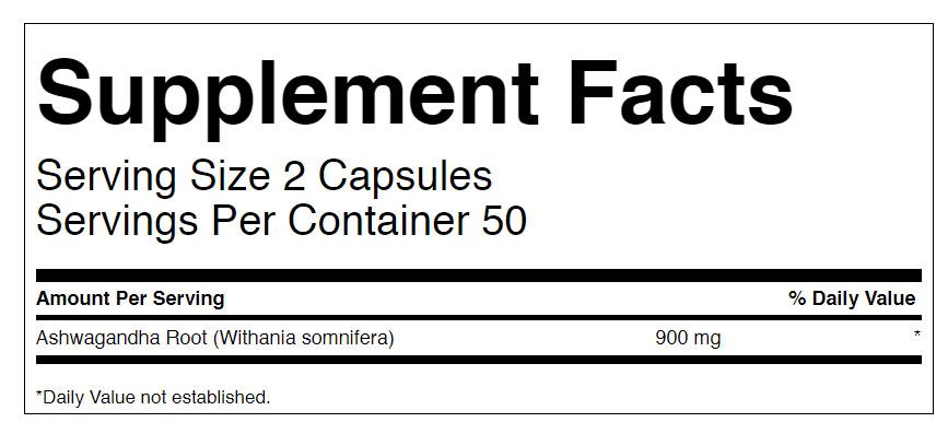 Ashwagandh  450mg - 100 Caps - 2