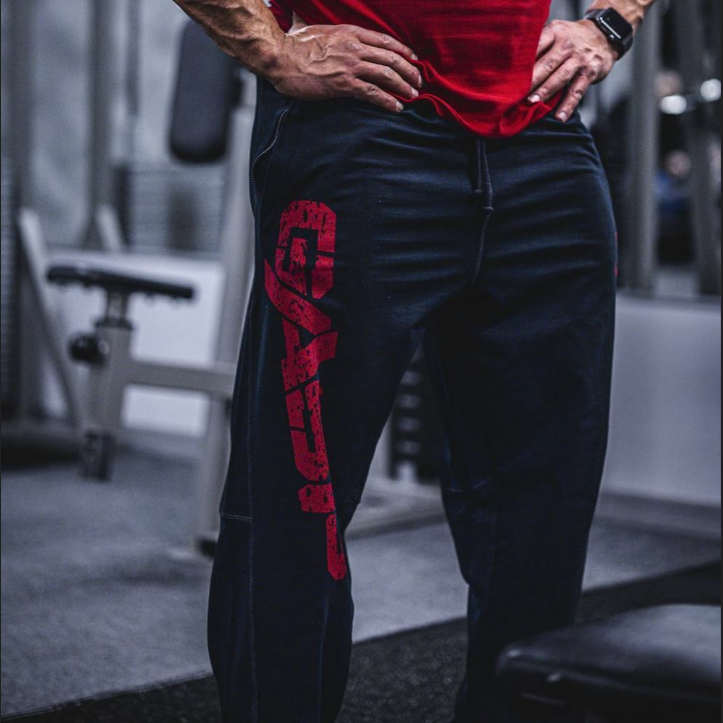 Vintage Sweatpants - Black/Red - XL