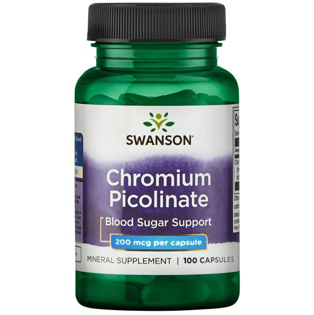 Chromium Picolinate 200mcg - 100caps Swanson