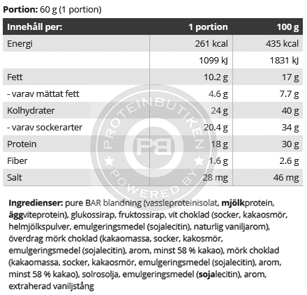 Pure BAR Premium 20st x 60g  - 3
