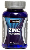 Zink Gluconate 50mg 100 Caps Nutritech